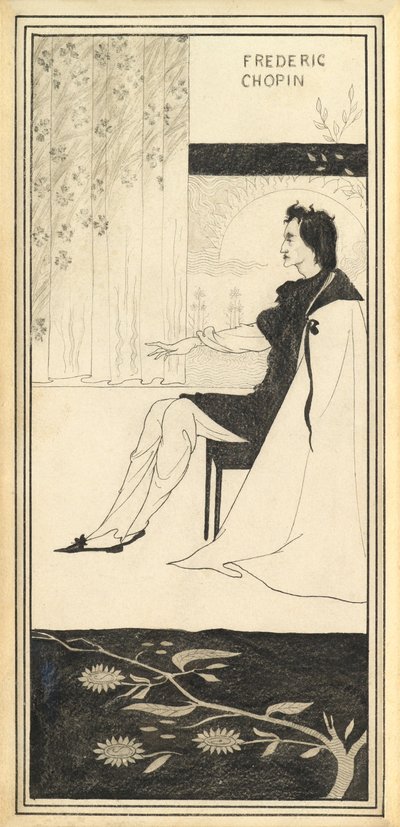 Frederic Chopin by Aubrey Beardsley